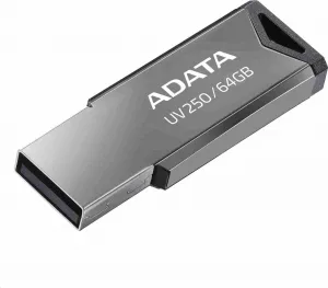 A-Data ADATA Flash Disk 64GB UV250, USB 2.0 Dash Drive, strieborná