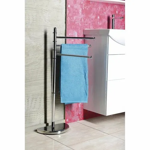 HIBISCUS stojan s držiakom uterákov, chróm HI31