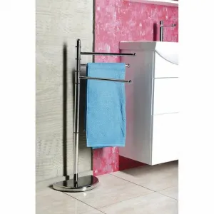 HIBISCUS stojan s držiakom uterákov, chróm HI31