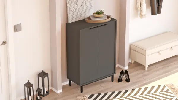 Botník Houseland Lerry antracitovo sivý