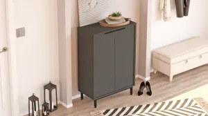 Botník Houseland Lerry antracitovo sivý