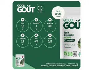 Good Gout Bio Kapsička Cuketové rizoto s kozím syrom 190 g,GOOD GOUT BIO Cuketové rizoto s kozím syrom 190 g