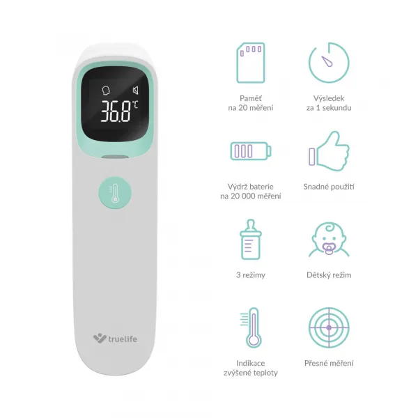 TrueLife Care Q9,TRUELIFE Teplomer bezkontaktný Care Q9