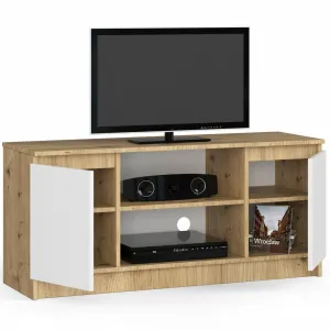 Ak furniture TV stolík Tonon 120 cm dub artisan/biely