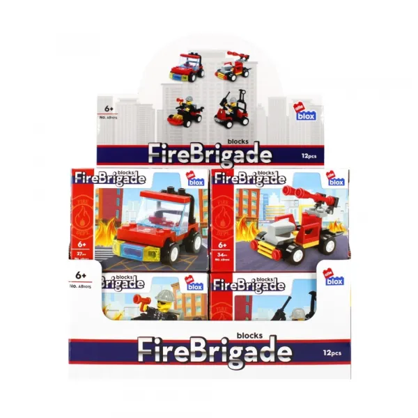 CreativeToys Stavebnica Hasiči - 4 druhy