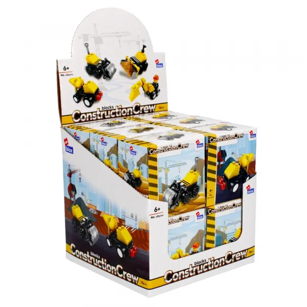 CreativeToys Stavebnica Stavebné Stroje - 4druhy