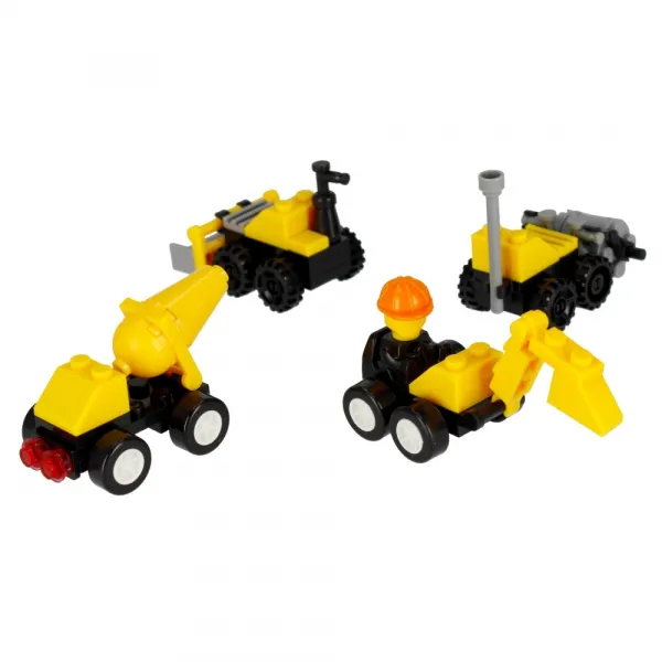 CreativeToys Stavebnica Stavebné Stroje - 4druhy