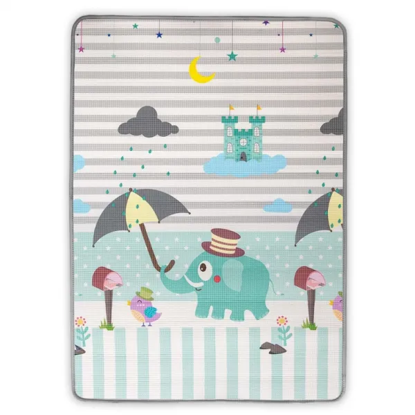 Rolovacia podložka pre deti Kinder 120x178 cm - čísla a sloník