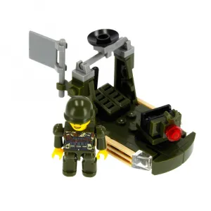 CreativeToys Vojenské vozidlo s panáčikom Stavebnica