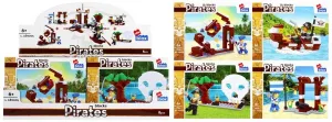 CreativeToys Stavebnica Piráti s príslušenstvom - 4 druhy