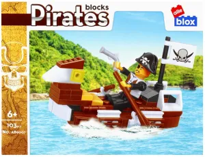 CreativeToys Stavebnica Piráti s príslušenstvom - 4 druhy