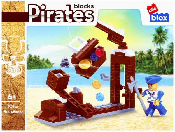 CreativeToys Stavebnica Piráti s príslušenstvom - 4 druhy