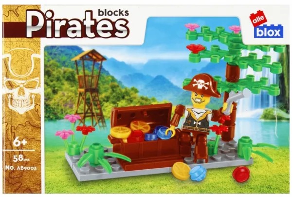 CreativeToys Stavebnica Piráti - 4 druhy