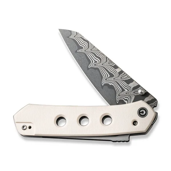 Civivi Vision FG C22036-DS1 Damascus Ivory G10