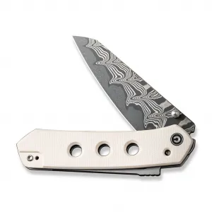 Civivi Vision FG C22036-DS1 Damascus Ivory G10