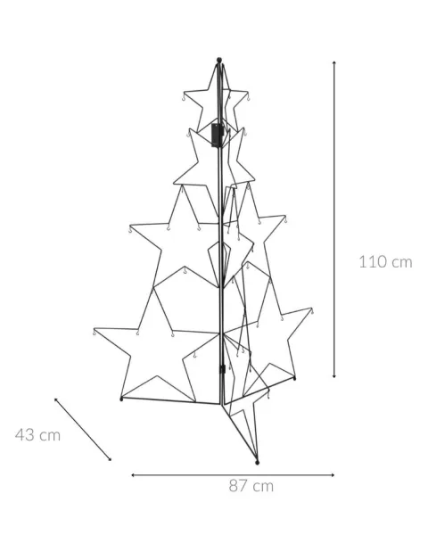 Mondex Skladací vianočný stromček Tressia 110 cm čierny