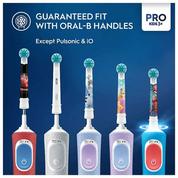 Oral B PRO Kids 3+ náhradné hlavice na zubnú kefku pre deti Spiderman 4 ks