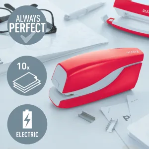 Elektrická zošívačka Leitz New NeXXt WOW 5566 červená