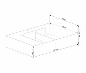 Ak furniture Posteľ CLP 140x200 cm dvojlôžko s roštom biela