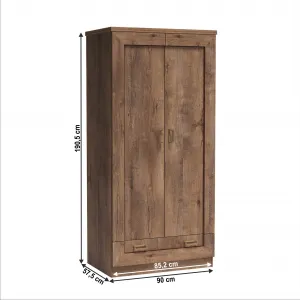 Vešiaková skriňa , dub lefkas, TEDY TYP T7