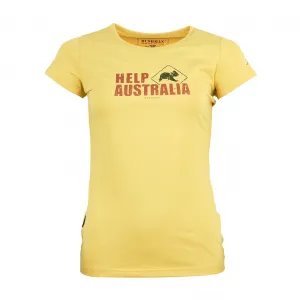 Bushman Dámske tričko Help Australia W, žlté L