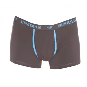 Bushman boxerky Edward 3Pack tmavohnedé/tmavošedé/svetlomodré S