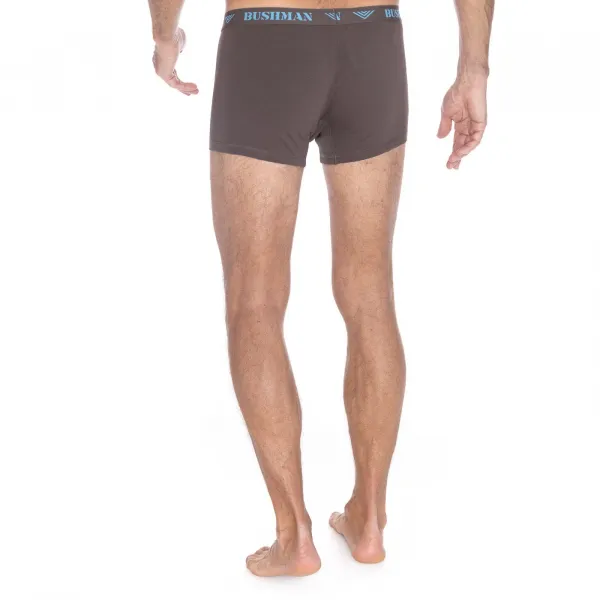 Bushman boxerky Edward 3Pack tmavohnedé/tmavošedé/svetlomodré S