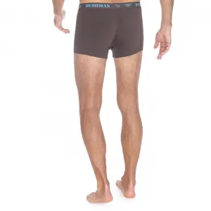 Bushman boxerky Edward 3Pack tmavohnedé/tmavošedé/svetlomodré S