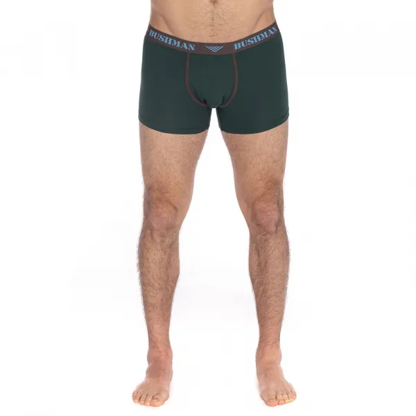 Bushman boxerky Edward 3Pack tmavohnedé/tmavošedé/svetlomodré S