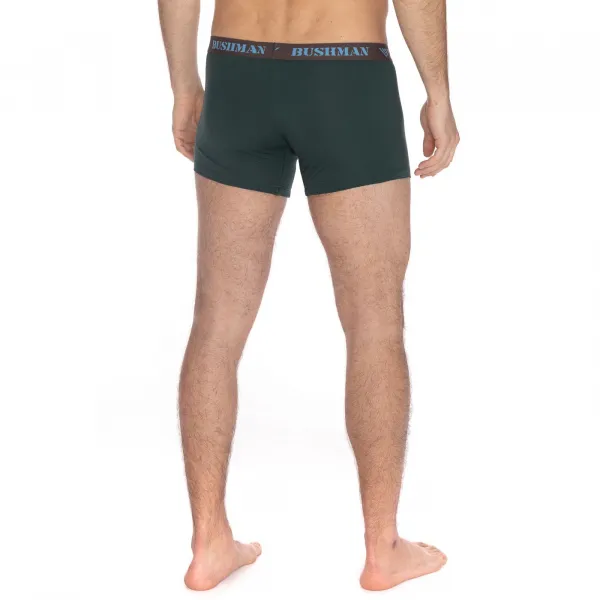 Bushman boxerky Edward 3Pack tmavohnedé/tmavošedé/svetlomodré S