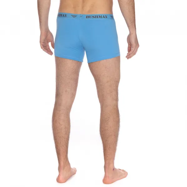 Bushman boxerky Edward 3Pack tmavohnedé/tmavošedé/svetlomodré S