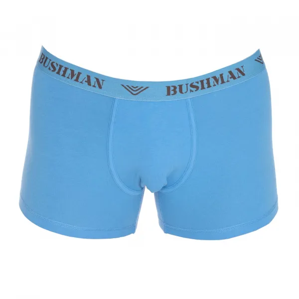 Bushman boxerky Edward 3Pack tmavohnedé/tmavošedé/svetlomodré S