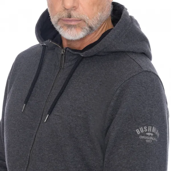 Bushman mikina Jeff dark grey S