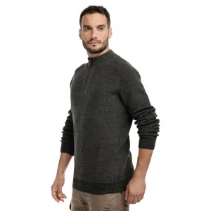 Bushman Pánsky sveter Sakari tmavá khaki XXXL