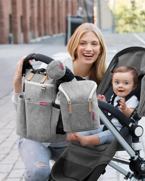 SKIPHOP Prebaľovacia taška Skip Hop Duo Signature grey melange