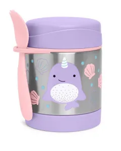 SKIP HOP Zoo Termoska na jedlo s lyžičko/vidličkou Narval 325 ml, 3r+