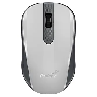 Genius Myš NX-8008S, 1200DPI, 2.4 [GHz], optická, 3tl., bezdrátová USB, bílá, 1 ks AA