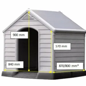 CURVER búda pre psov Dog House sivá, 95 x 99 x 99 cm