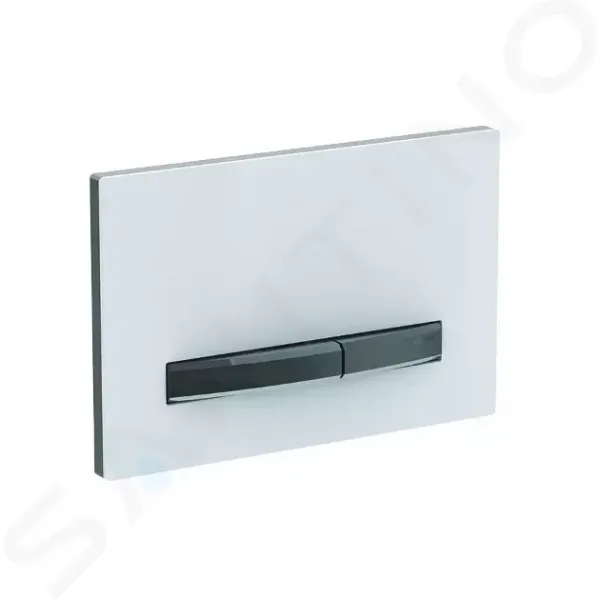 Geberit Sigma50 - Ovládacie tlačidlo na 2 množstvá splachovania, biela/čierny chróm 115.671.11.2