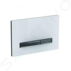 Geberit Sigma50 - Ovládacie tlačidlo na 2 množstvá splachovania, biela/čierny chróm 115.671.11.2