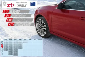 Snehové reťaze textilné ADHESIV ÖNORM S