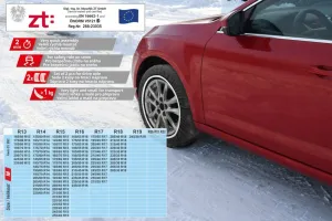 Snehové reťaze textilné ADHESIV ÖNORM M