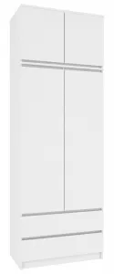 Ak furniture Nadstavec na skrinku Star 90 cm biely