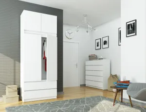 Ak furniture Nadstavec na skrinku Star 90 cm biely