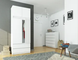 Ak furniture Nadstavec na skrinku Star 90 cm biely