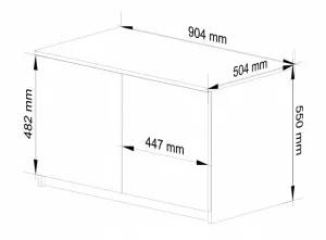 Ak furniture Nadstavec na šatník Star 90 cm sonoma