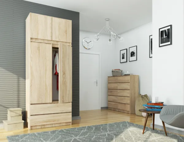 Ak furniture Nadstavec na šatník Star 90 cm sonoma