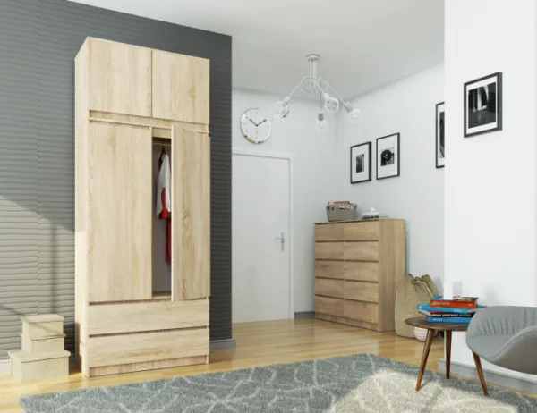 Ak furniture Nadstavec na šatník Star 90 cm sonoma