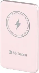 VERBATIM Powerbanka Charge 'n' Go, Magnetická, 5000 mAh, USB-C, Růžová