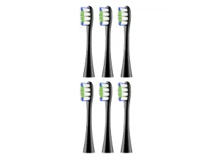Oclean Náhradné hlavice na elektrickú zubnú kefku Professional Clean, 6 kusov (čierna)